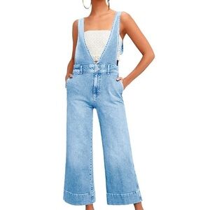 Free People Denim Overalls